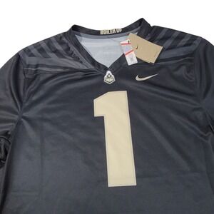 Nike Purdue Boilermakers Football Jersey Men XXL Black #1 Dri-FIT Chevron 2X NEW